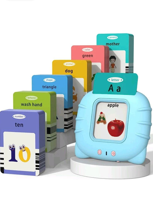 Happy Worlds™ Educational Audible Flash Cards – Listen & Learn Literacy Toy for Kids (224 Words, 112 Double-Sided Cards, Ages 1–6)