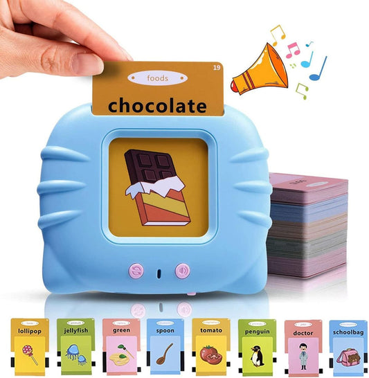 Happy Worlds™ Educational Audible Flash Cards – Listen & Learn Literacy Toy for Kids (224 Words, 112 Double-Sided Cards, Ages 1–6)